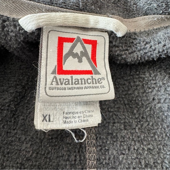 Avalanche Thermal Outdoors Sweatshirt Mens Size XL Grey Zip Up Sweater - Picture 4 of 12